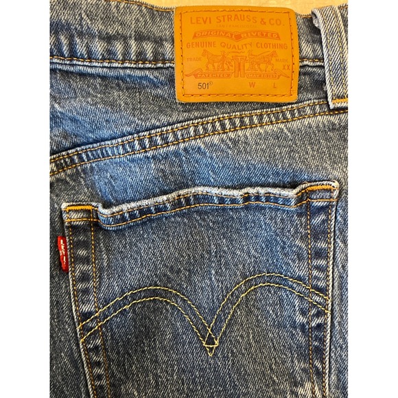 Levi Strauss & Co Denim - Levi 501 Women Blue Denim Jeans Button Fly Classic‎ Fit Size 29